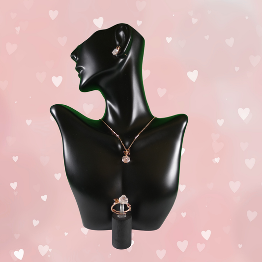 Luxury Quartz Flower Jewelry Set